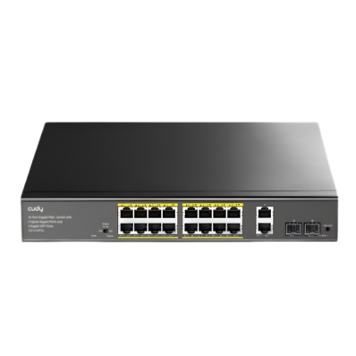 8 PORT GIGABIT PoE + SWITCH WITH 2 GIGABIT UPLINK PORTS GS1010P