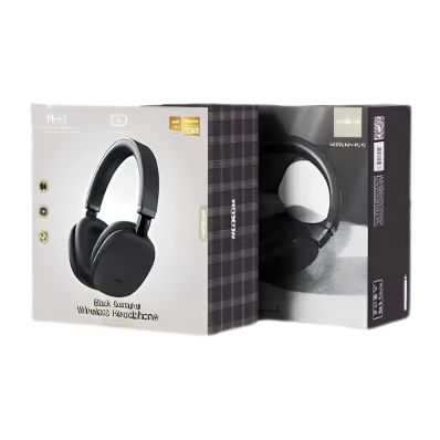 MOXOM BLACK SAMURAI WIRELESS HEAD PHONE MX-WL70