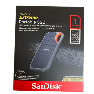 SANDISK EXTREME PORTABLE SSD 1TB 1050/1000 SDSSDE61-1T00-G25