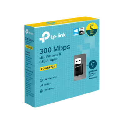 TP LINK 300Mbps MINI WIRELESS N USB ADAPTER TL -WN823N