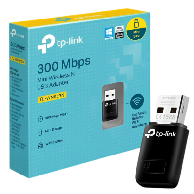 TP LINK 300Mbps MINI WIRELESS N USB ADAPTER TL -WN823N 3
