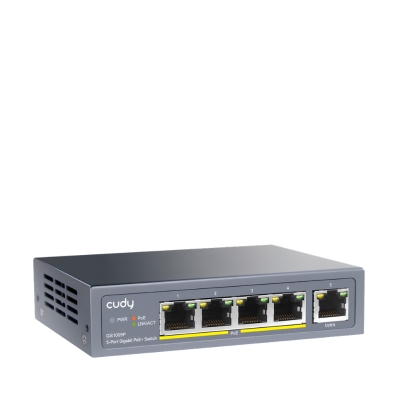5 PORT GIGABIT PoE + SWITCH GS1005P