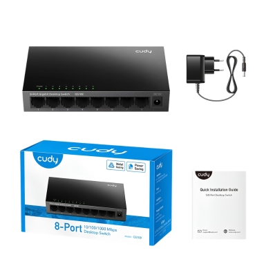 8 PORT 10/100/1000Mbps DESKTOP SWITCH GS108 2