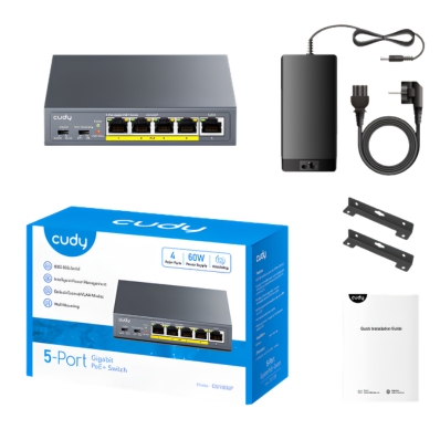 5 PORT GIGABIT PoE + SWITCH GS1005P 2