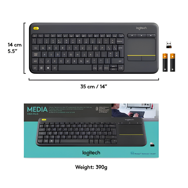 LOGITECH MEDIA - WITH MOUSE PAD K400+ 3