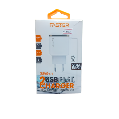 2USB FASTER CHARGER F16