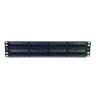 Patch Panel 48 Port Cat6 Loaded