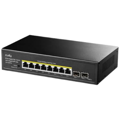 8 PORT GIGABIT PoE + SWITCH WITH 2 GIGABIT SFP PORTS GS1008PS2 3