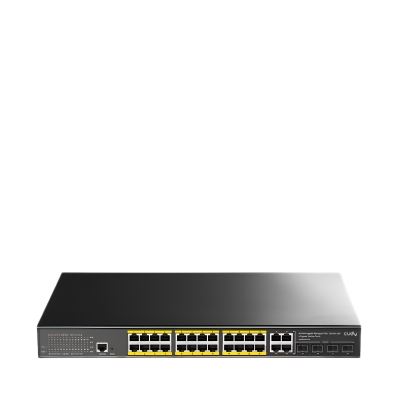 24 PORT GIGABIT MANAGED PoE + SWITCH WITH 4 GIGABIT PORT GS2028PS4 - 300W